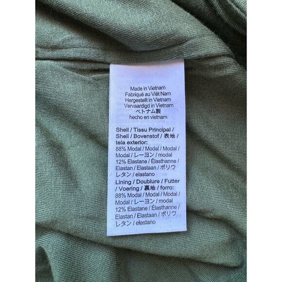 NWT  J. Crew FormKnit Puff-Sleeve Green Long Sleeve Turtleneck Sz M - Picture 5 of 7